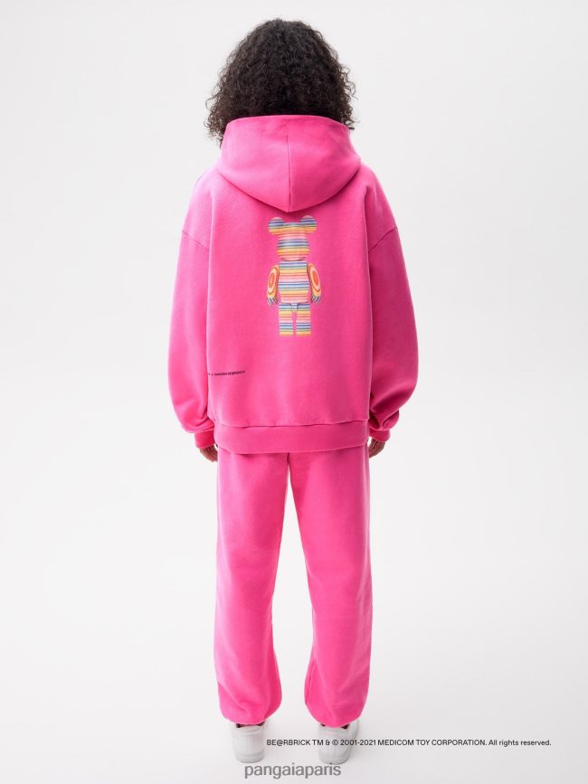 flamant rose Pangaia vêtements femmes DH84F072 x haroshi be@rbrick sweat à capuche en coton recyclé