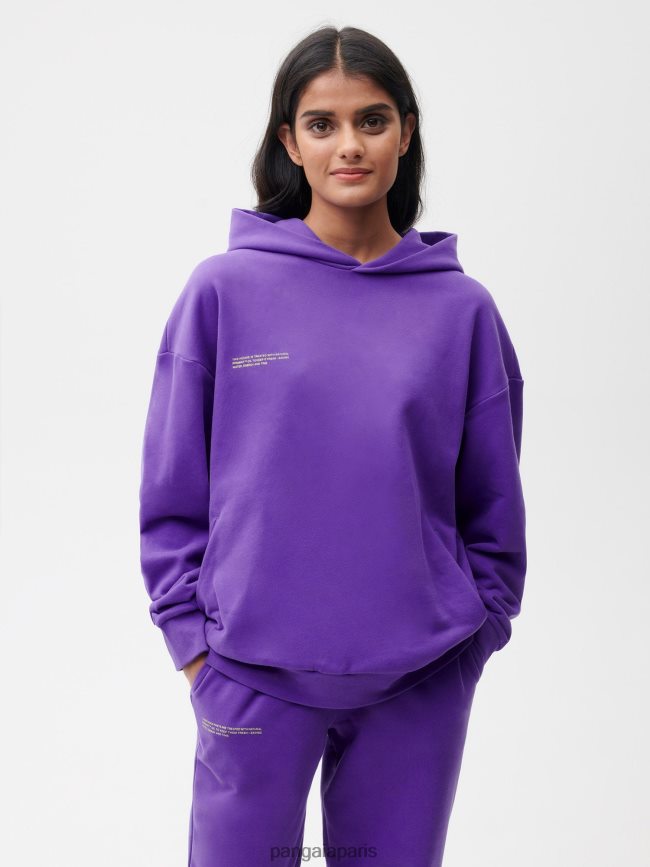 fleur de la passion violette Pangaia vêtements femmes DH84F041 365 sweat à capuche