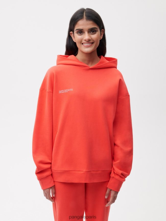 fruit du dragon rouge Pangaia vêtements femmes DH84F040 365 sweat à capuche