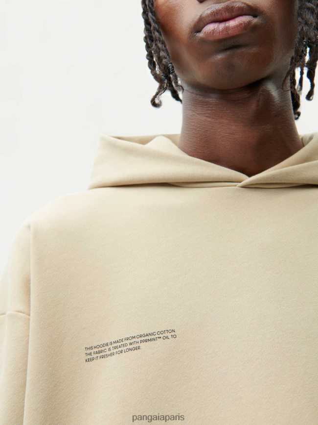 maitake beige Pangaia vêtements femmes DH84F024 365 sweat à capuche - ampli noisette