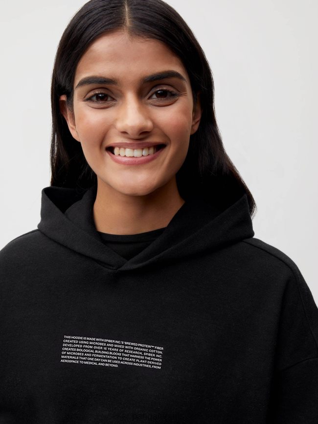 noir Pangaia vêtements femmes DH84F013 sweat à capuche lab nxt gen