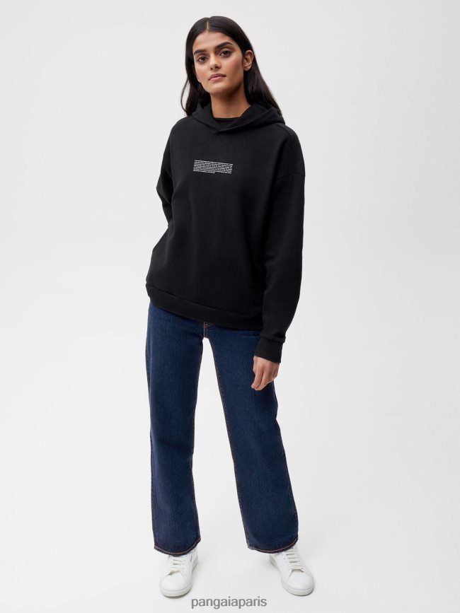 noir Pangaia vêtements femmes DH84F013 sweat à capuche lab nxt gen