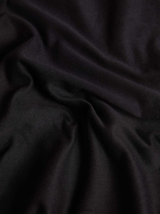 noir Pangaia vêtements femmes DH84F066 haut d'intérieur en coton biologique avec c-fiber