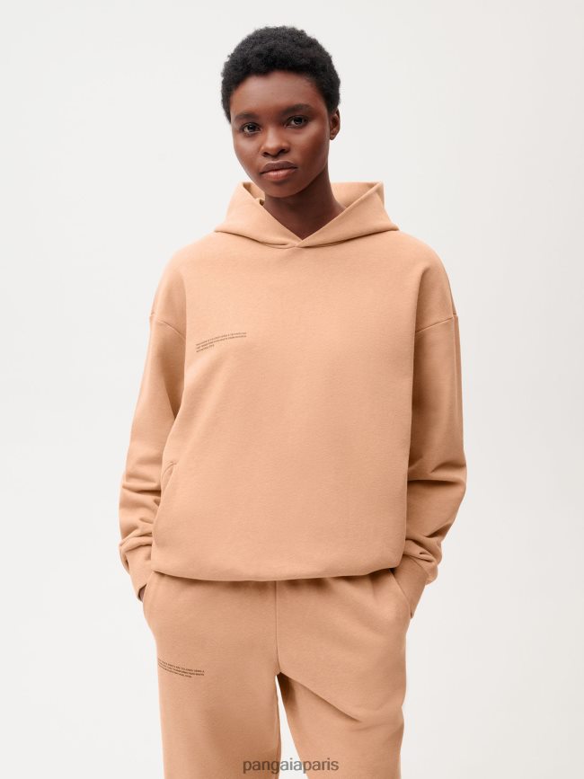 rooïbos rouge Pangaia vêtements femmes DH84F029 sweat à capuche teinté alimentaire