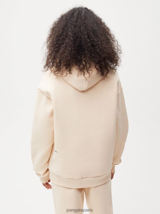 sable Pangaia vêtements femmes DH84F020 sweat à capuche signature
