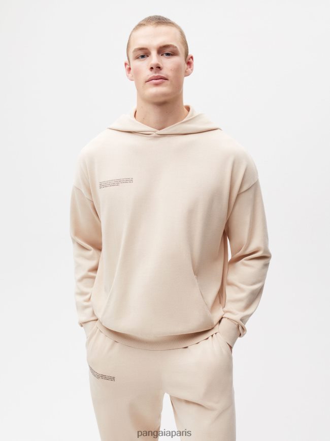 sable Pangaia vêtements femmes DH84F026 sweat à capuche en coton bio