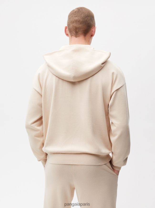 sable Pangaia vêtements femmes DH84F026 sweat à capuche en coton bio