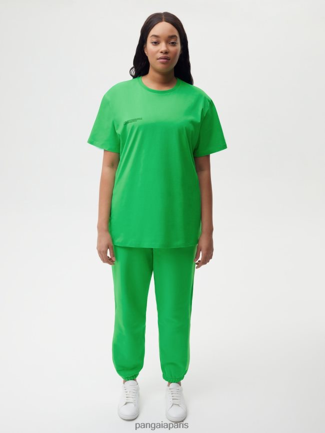 Vert Jade Pangaia vêtements femmes DH84F0132 pprmint t-shirt en coton bio core
