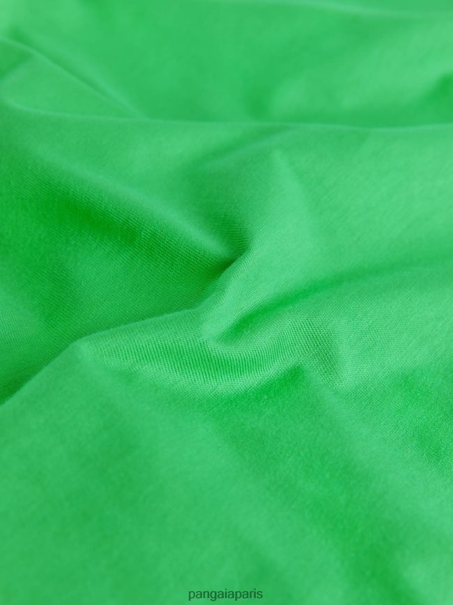Vert Jade Pangaia vêtements femmes DH84F0216 pprmint t-shirt manches longues en coton bio core