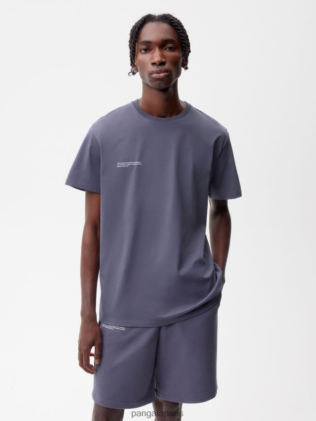 bleu ardoise Pangaia vêtements femmes DH84F0164 pprmint t-shirt en coton bio core