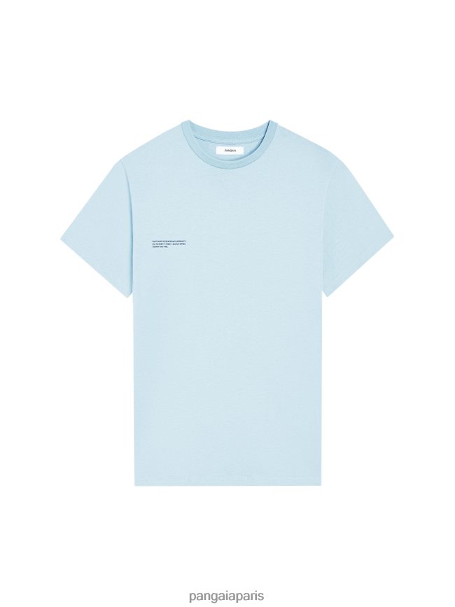 bleu bébé Pangaia vêtements femmes DH84F0153 t-shirt en coton bio pprmint