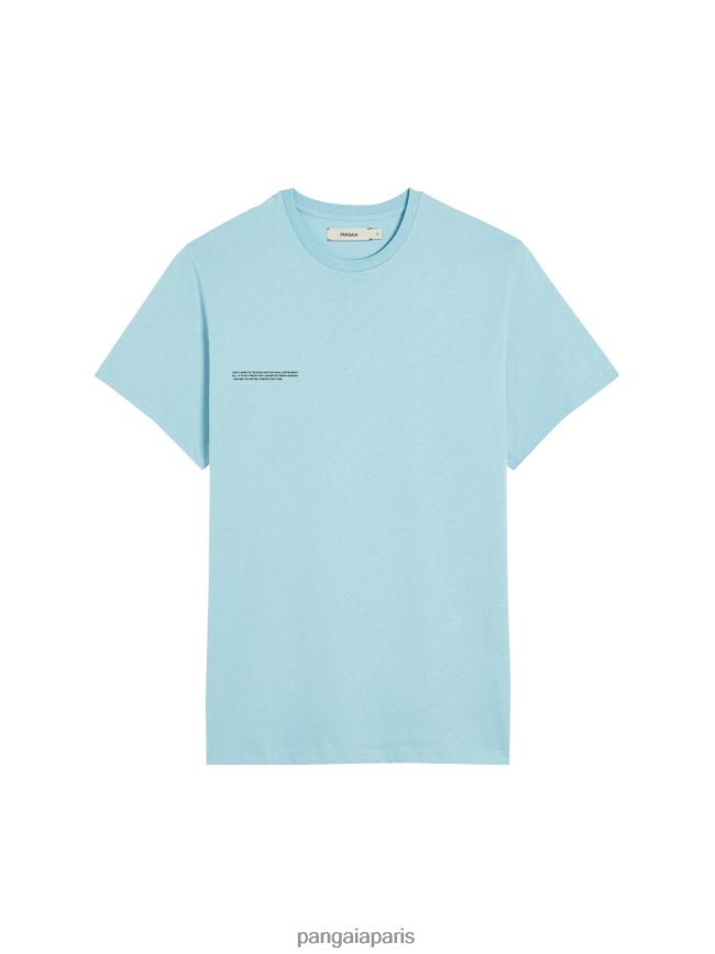 bleu céleste Pangaia vêtements femmes DH84F0172 pprmint t-shirt en coton bio core