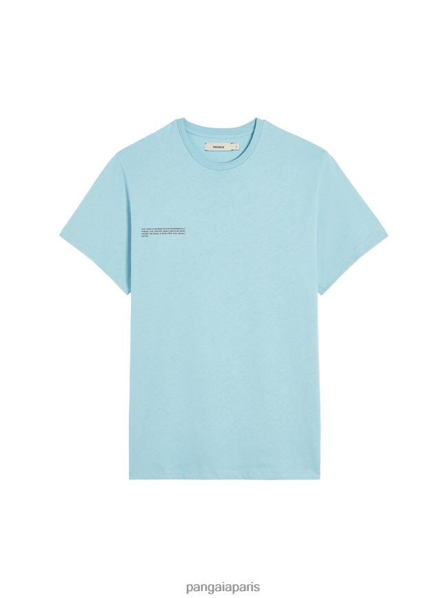 bleu céleste Pangaia vêtements femmes DH84F0175 noyau de t-shirt en coton biologique