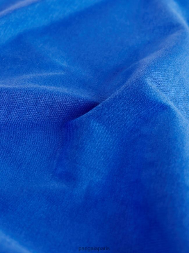 bleu cobalt Pangaia vêtements femmes DH84F0214 pprmint t-shirt manches longues en coton bio core