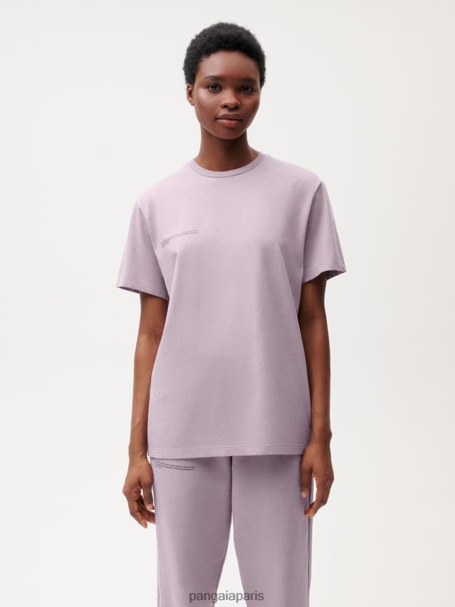 bleu myrtille Pangaia vêtements femmes DH84F0141 t-shirt colorant alimentaire