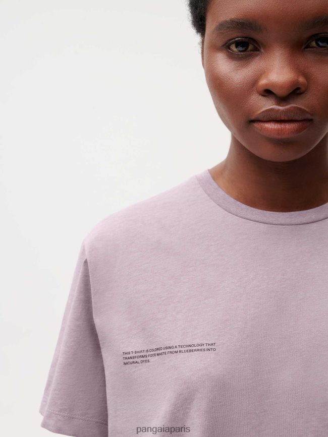 bleu myrtille Pangaia vêtements femmes DH84F0141 t-shirt colorant alimentaire