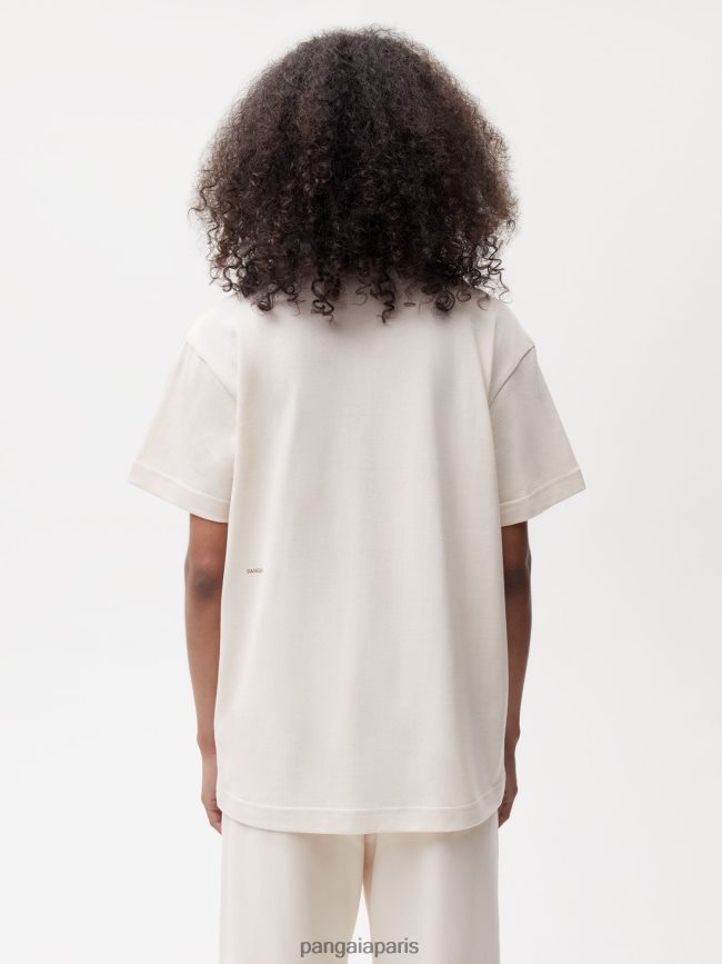coton blanc Pangaia vêtements femmes DH84F0124 en conversion t-shirt en coton 365