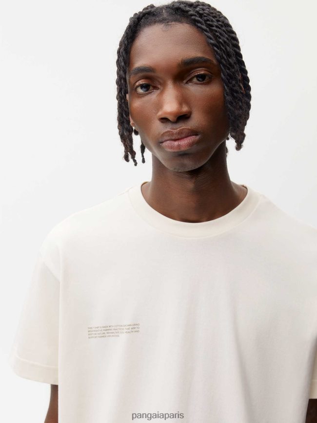 coton blanc Pangaia vêtements femmes DH84F0124 en conversion t-shirt en coton 365