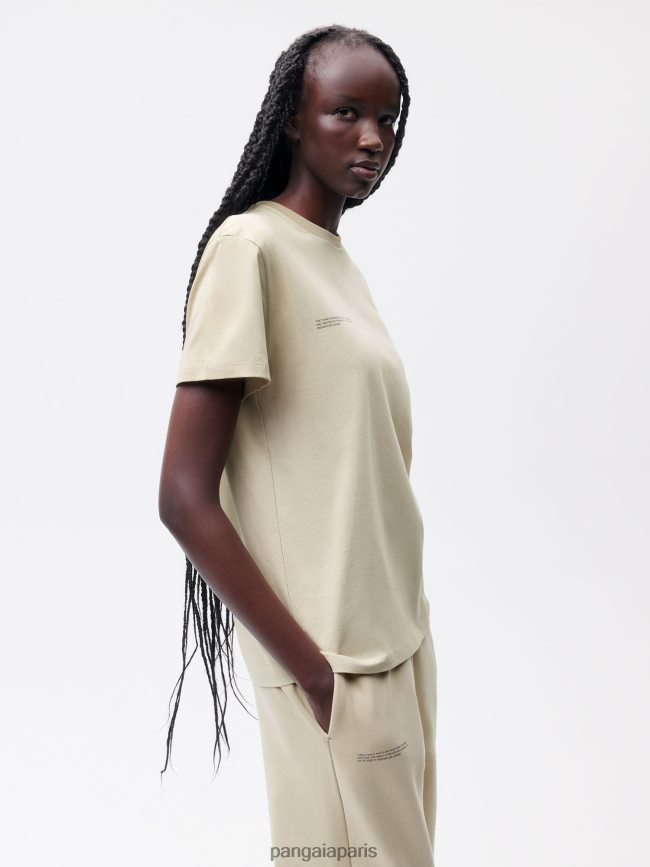 maitake beige Pangaia vêtements femmes DH84F0123 t-shirt - ampli noisette