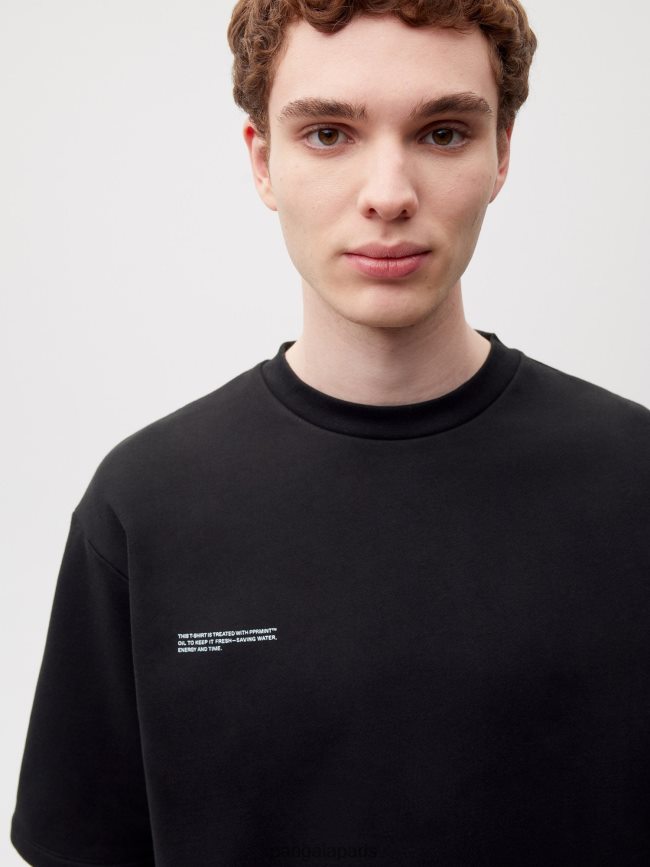 noir Pangaia vêtements femmes DH84F0162 t-shirt coupe décontractée