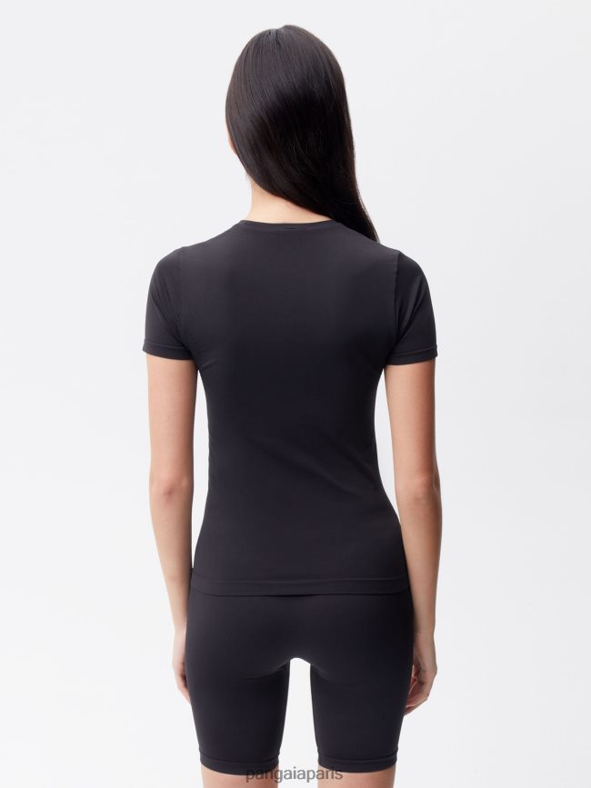 noir Pangaia vêtements femmes DH84F0186 t-shirt de mouvement