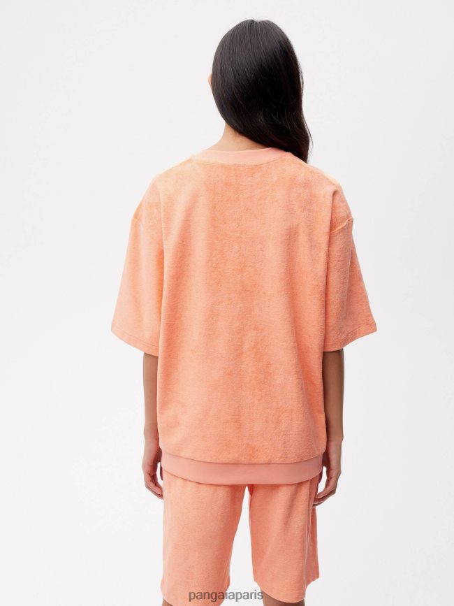 pêche parfaite Pangaia vêtements femmes DH84F0163 t-shirt en éponge