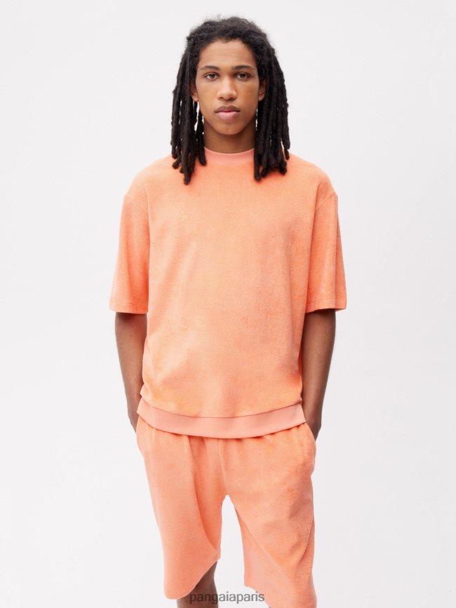 pêche parfaite Pangaia vêtements femmes DH84F0163 t-shirt en éponge