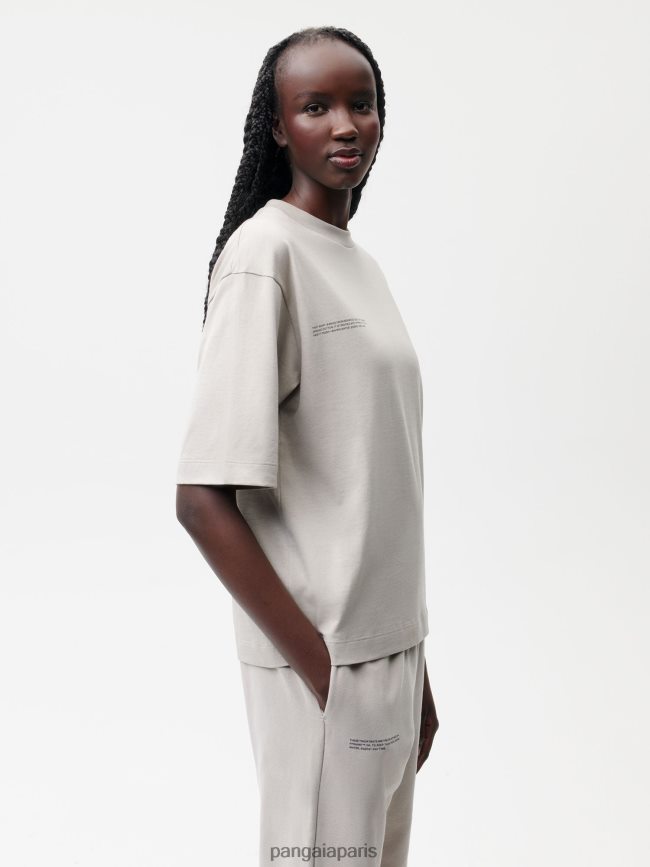 pierre Pangaia vêtements femmes DH84F0131 t-shirt coupe décontractée en coton biologique avec c-fiber