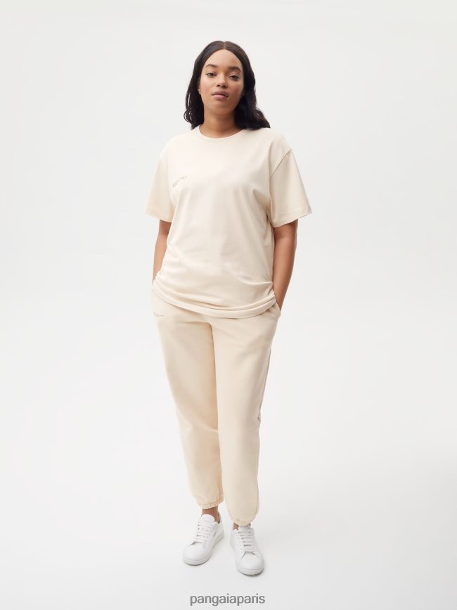 sable Pangaia vêtements femmes DH84F0150 t-shirt en coton biologique avec âme en fibre c