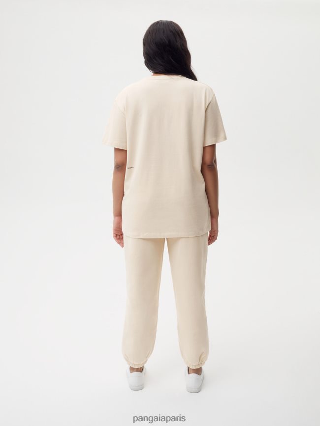 sable Pangaia vêtements femmes DH84F0150 t-shirt en coton biologique avec âme en fibre c