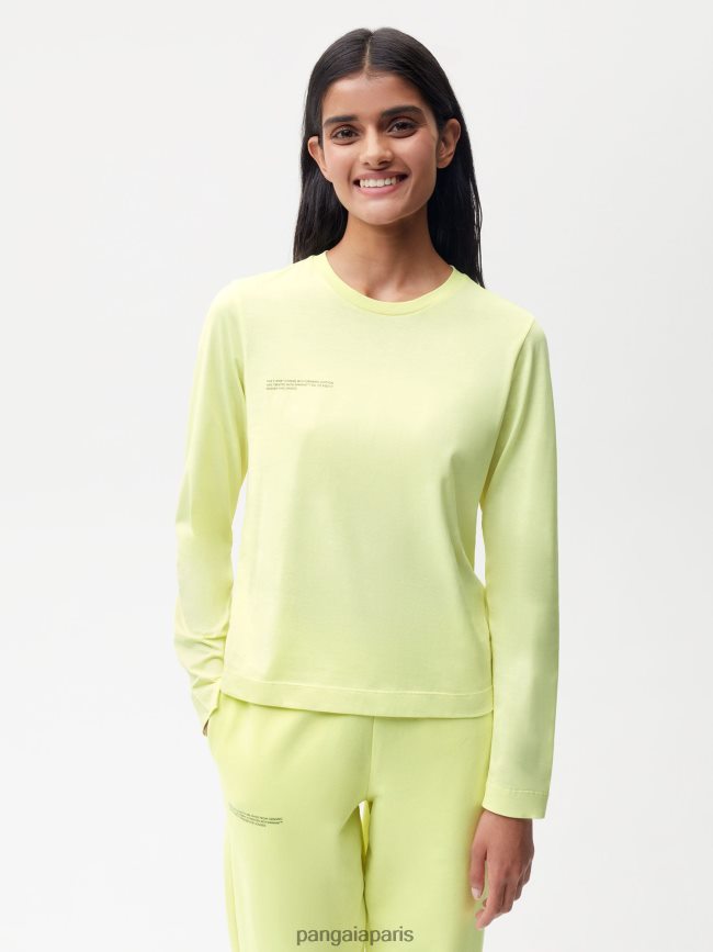 vert des andes Pangaia vêtements femmes DH84F0198 t-shirt léger en coton biologique
