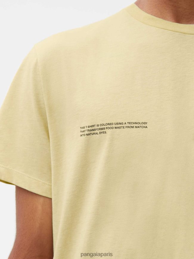 vert matcha Pangaia vêtements femmes DH84F0195 t-shirt colorant alimentaire
