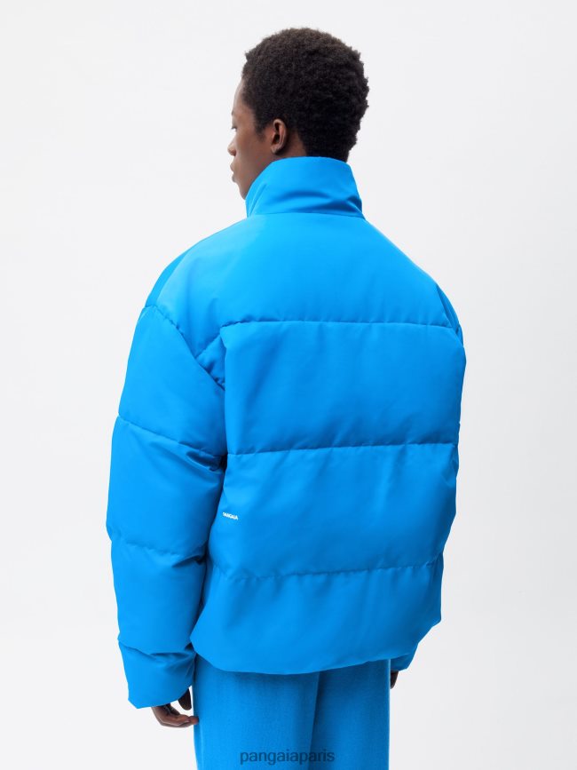 bleu céruléen Pangaia vêtements femmes DH84F0447 veste bomber flwrdwn