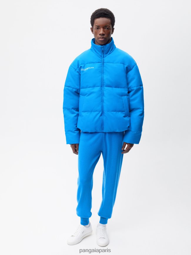 bleu céruléen Pangaia vêtements femmes DH84F0447 veste bomber flwrdwn