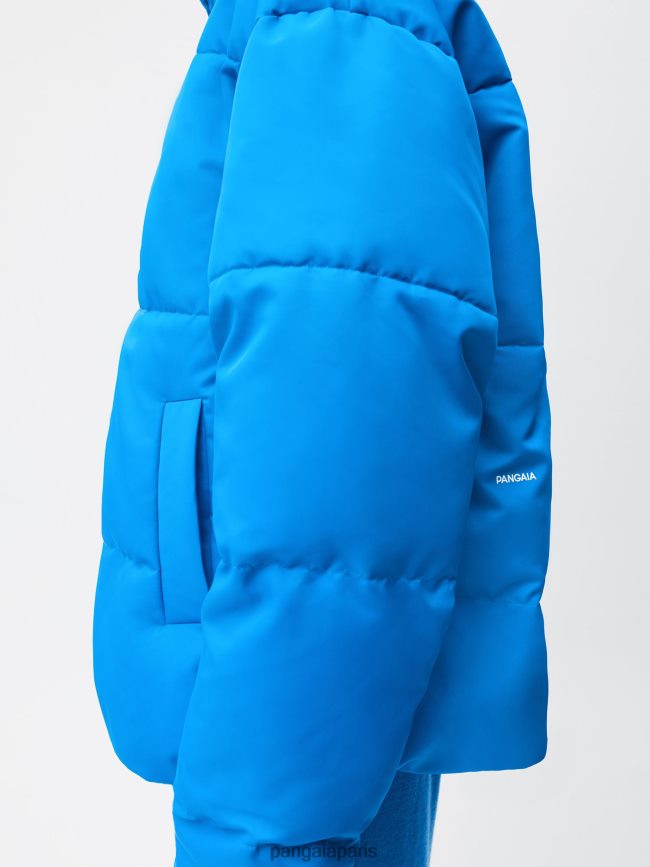 bleu céruléen Pangaia vêtements femmes DH84F0447 veste bomber flwrdwn