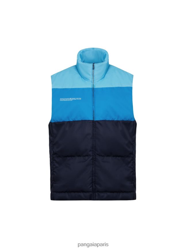 bleu marine Pangaia vêtements femmes DH84F0470 gilet flwrdwn