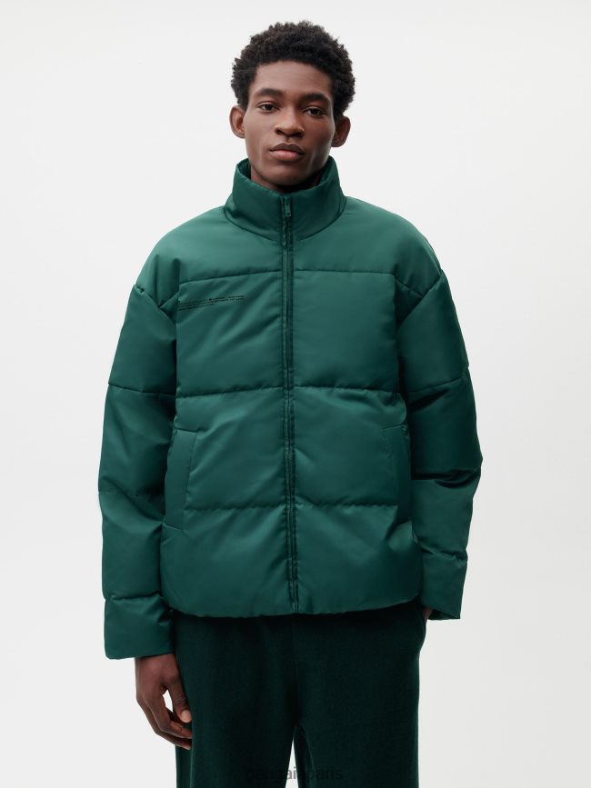 feuillage vert Pangaia vêtements femmes DH84F0465 veste bomber flwrdwn