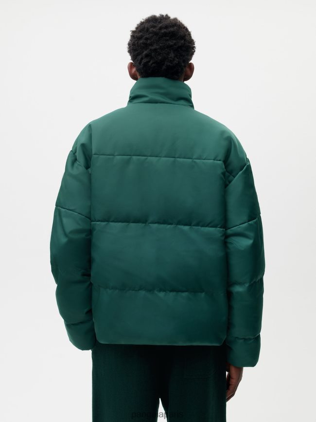 feuillage vert Pangaia vêtements femmes DH84F0465 veste bomber flwrdwn