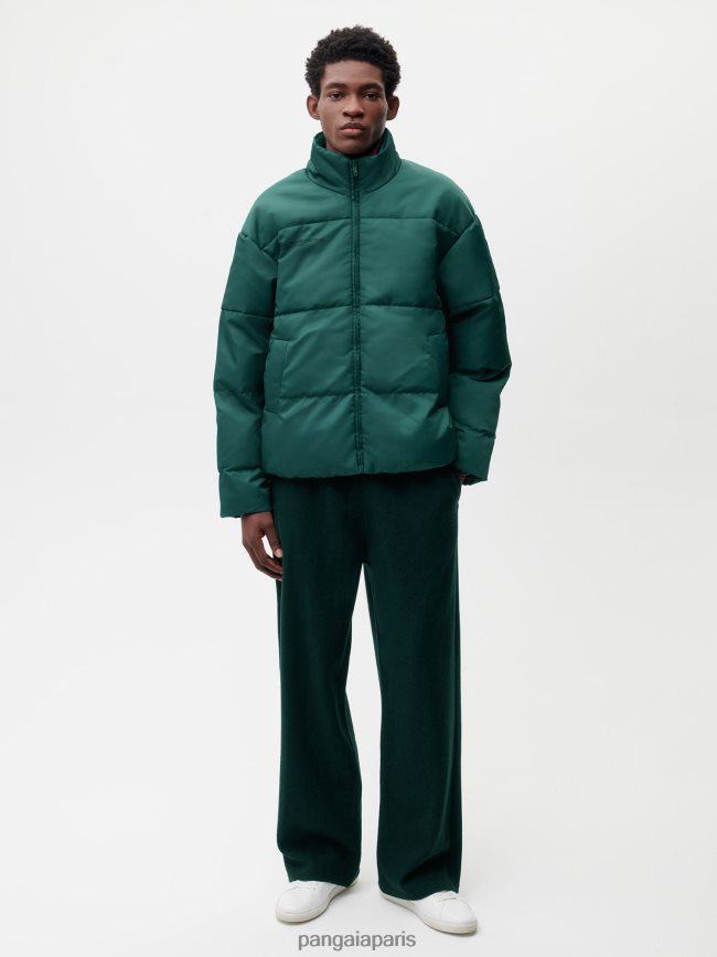 feuillage vert Pangaia vêtements femmes DH84F0465 veste bomber flwrdwn