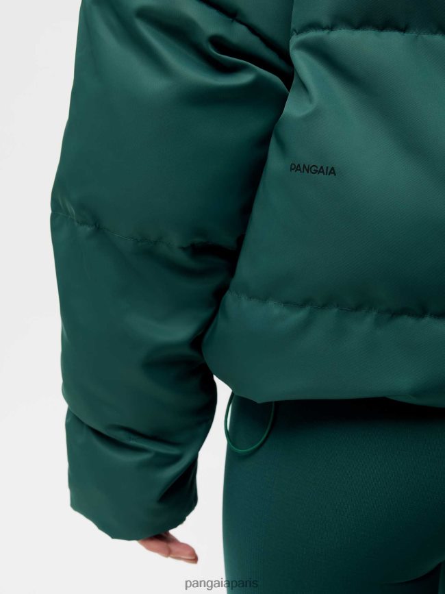 feuillage vert Pangaia vêtements femmes DH84F0465 veste bomber flwrdwn