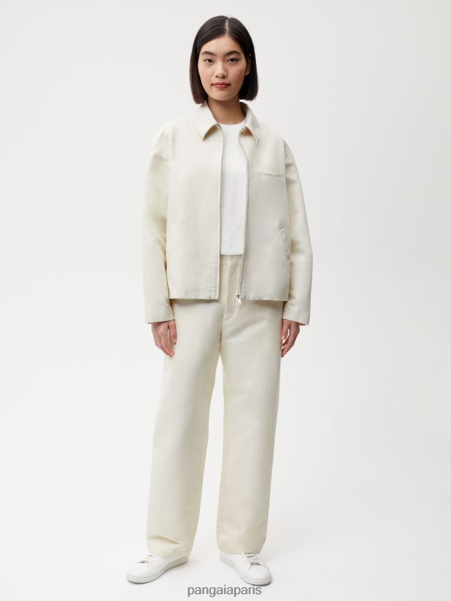 fleur de sureau Pangaia vêtements femmes DH84F0479 veste harrington en coton bio