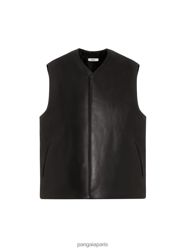 noir Pangaia vêtements femmes DH84F0442 le gilet aérien
