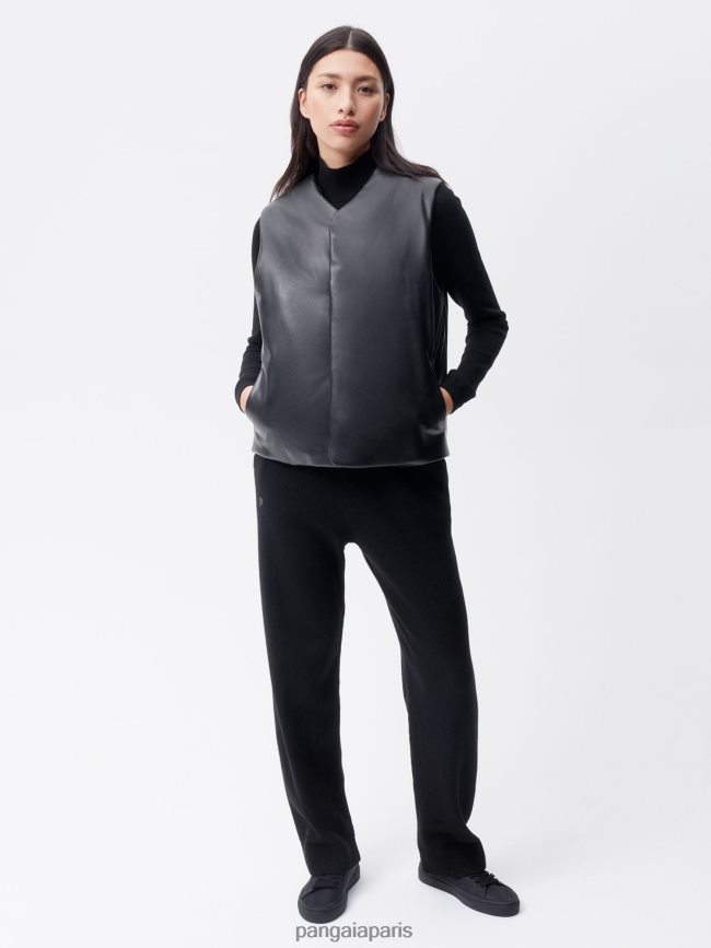 noir Pangaia vêtements femmes DH84F0442 le gilet aérien