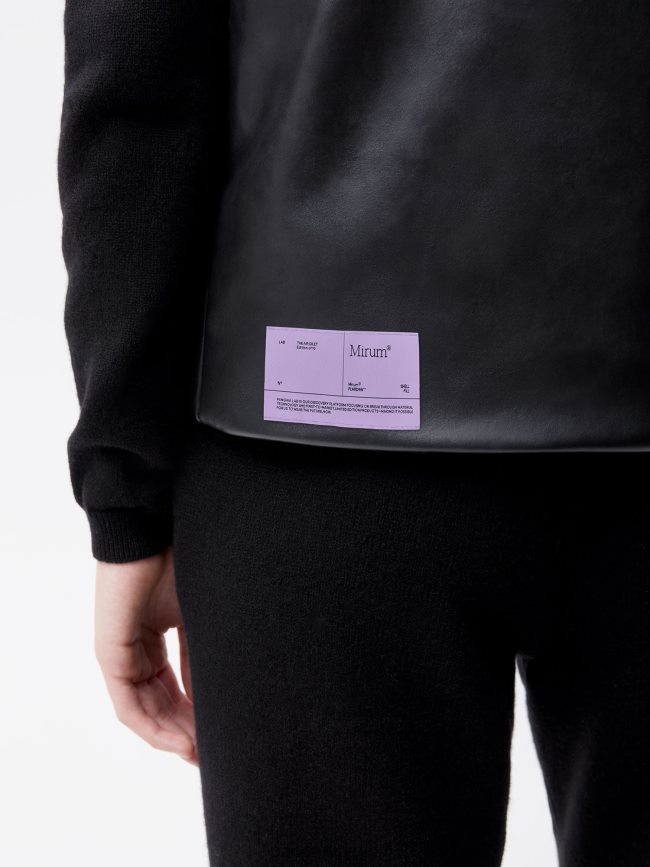 noir Pangaia vêtements femmes DH84F0442 le gilet aérien