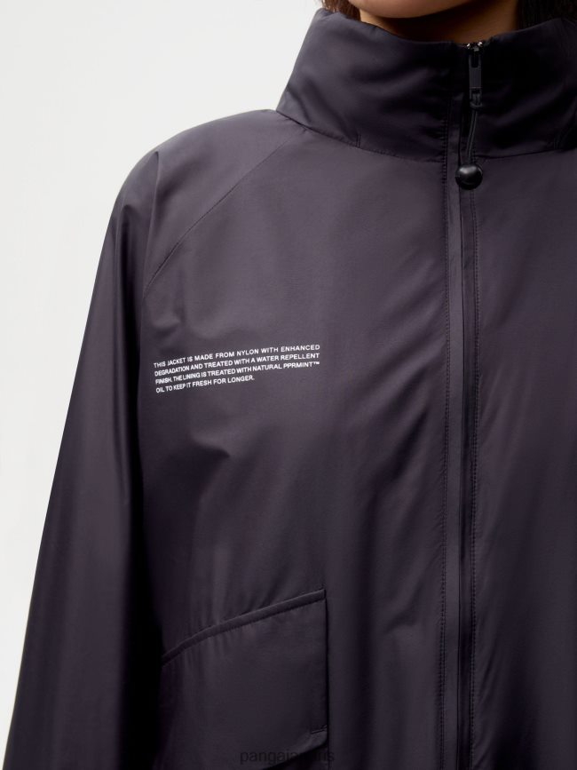 noir Pangaia vêtements femmes DH84F0458 veste en nylon à dégradation améliorée
