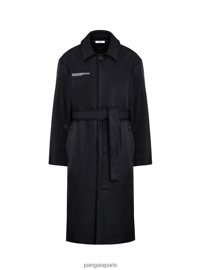 noir Pangaia vêtements femmes DH84F0460 trench coat