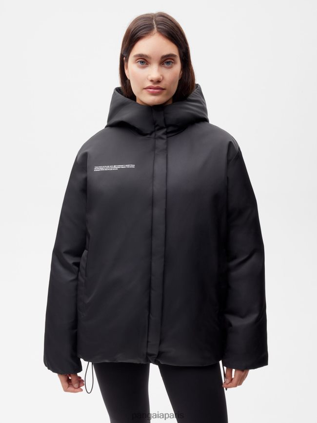 noir Pangaia vêtements femmes DH84F0462 veste réversible flwrdwn