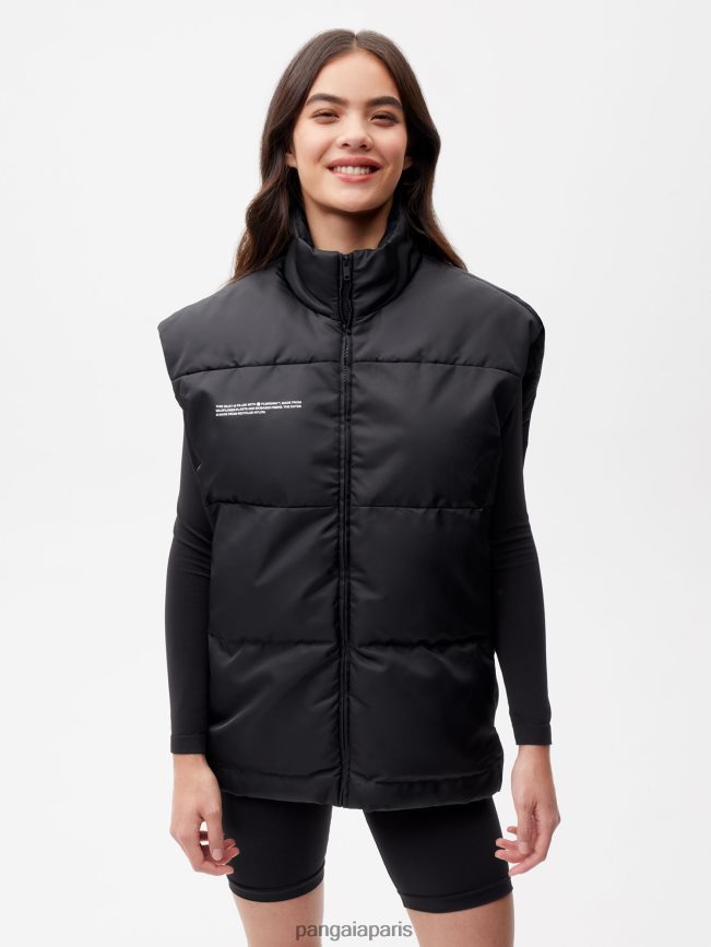 noir Pangaia vêtements femmes DH84F0469 gilet flwrdwn