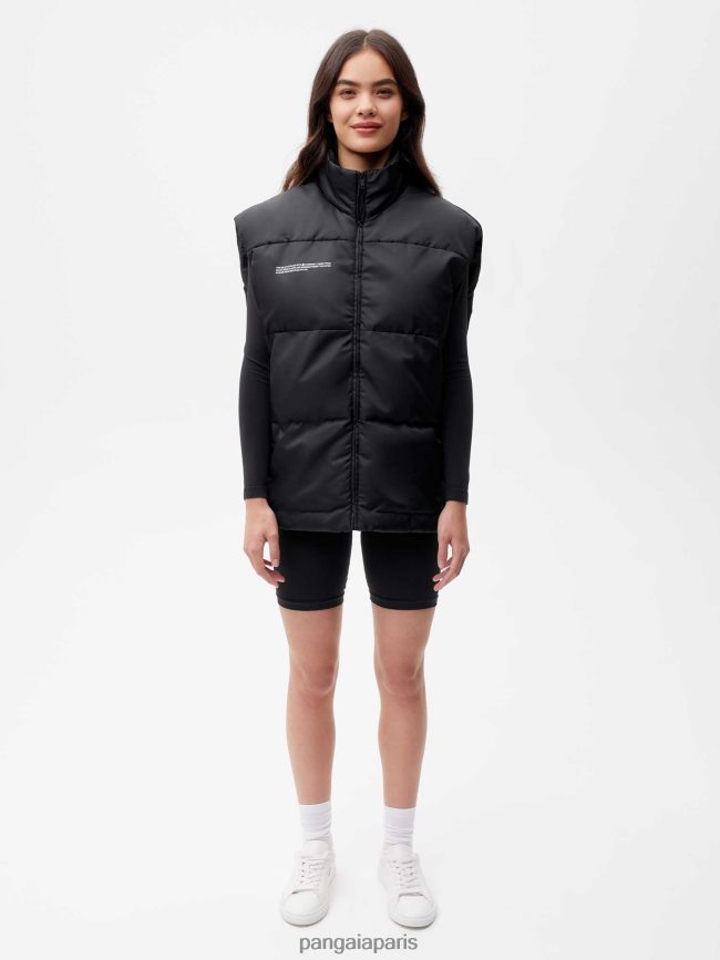 noir Pangaia vêtements femmes DH84F0469 gilet flwrdwn