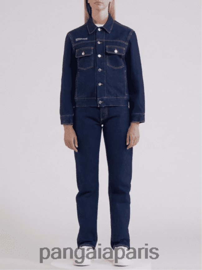 rincer laver Pangaia vêtements femmes DH84F0403 veste en jean ortie